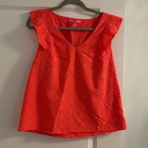 Lily Pulitzer eyelet blouse